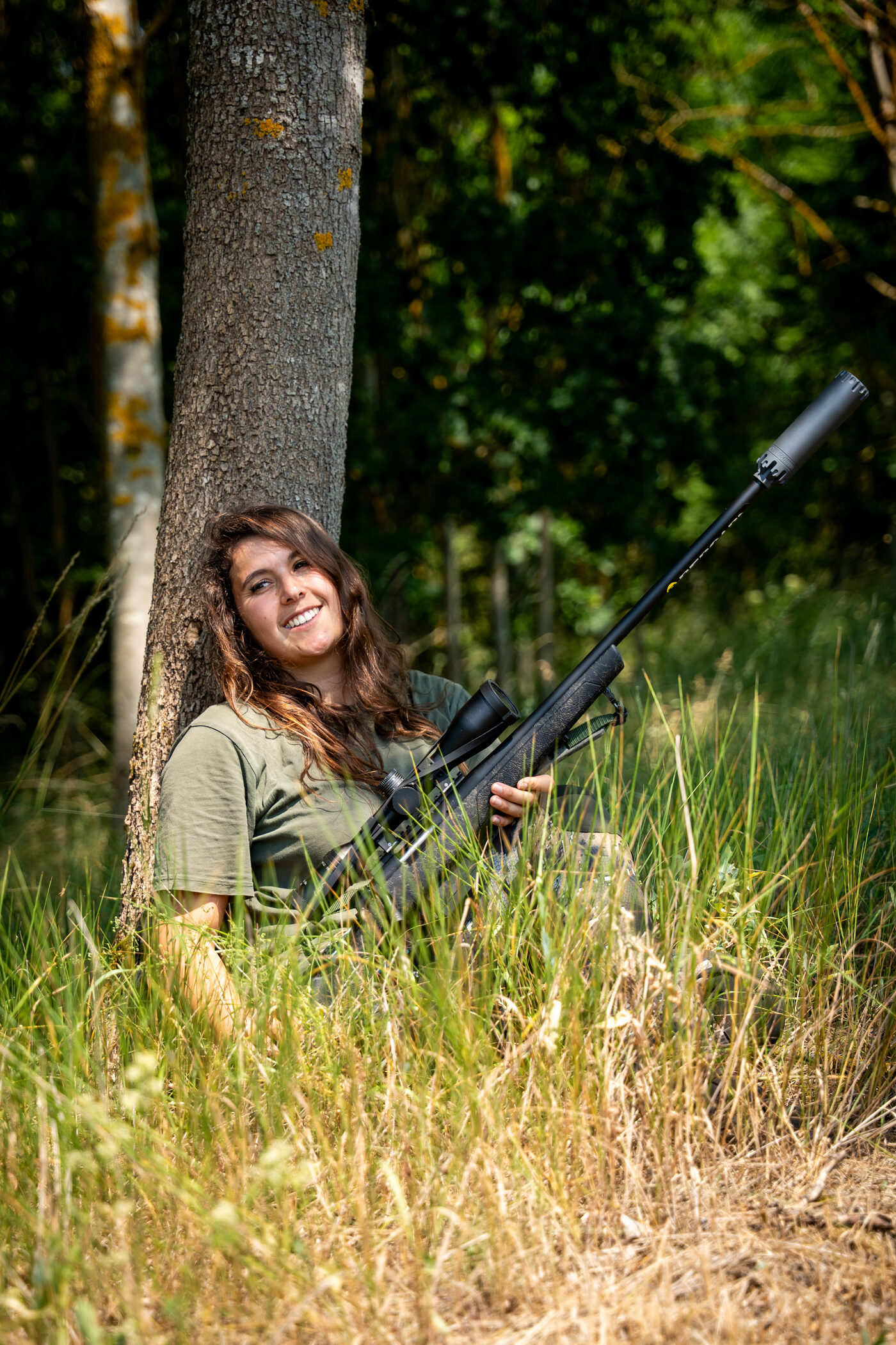Claudia Breit, Psychologin und Jägerin, im Revier